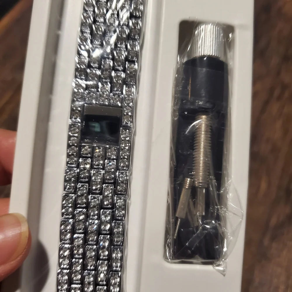 Rhinestone Smart Watch Bracelet Band